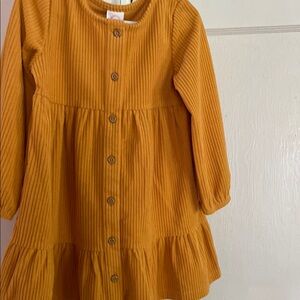 Wonder Nation Yellow Orange Ribbed Tiered